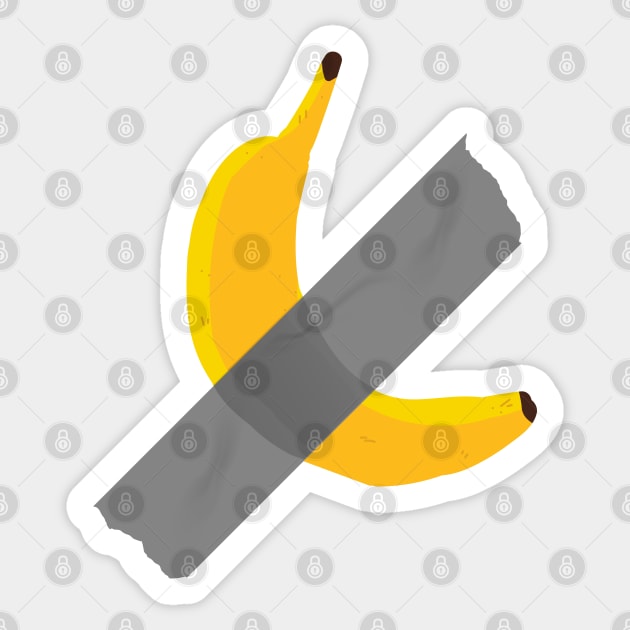 funny Banana duct tape Sticker by Amelia Emmie